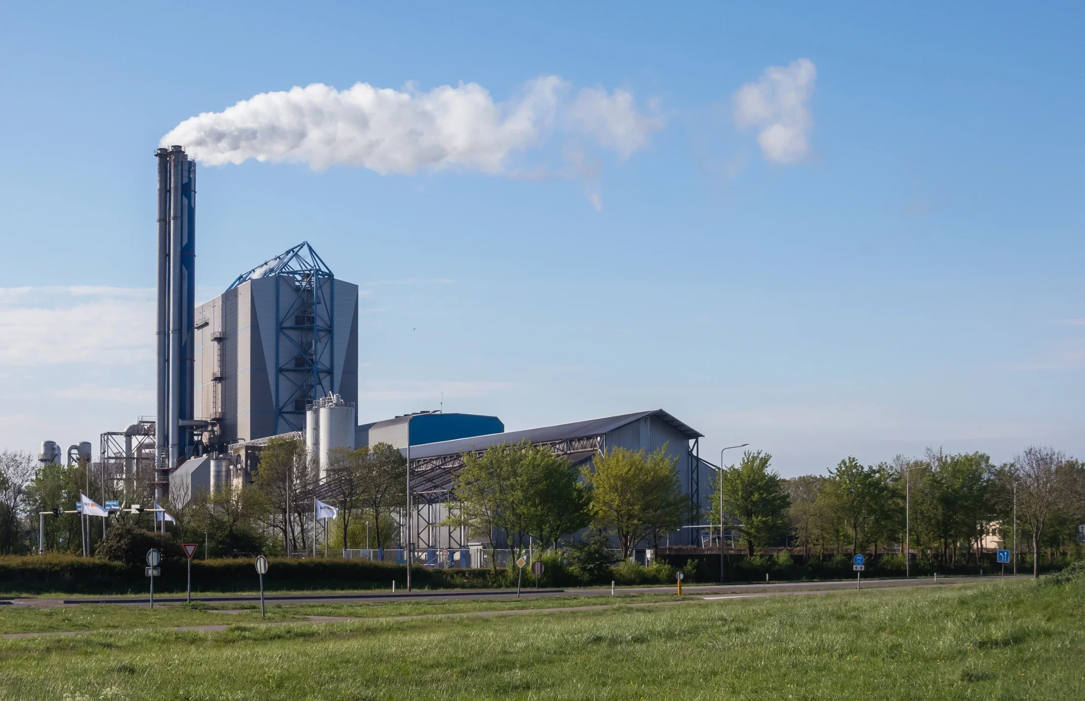 Actual AVR waste incineration plant at Duiven, Netherlands, 19 April 2020.